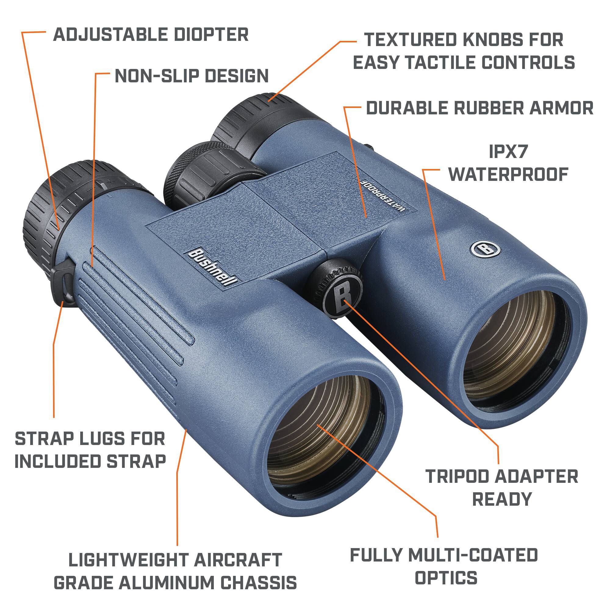 H20 Waterproof Binoculars 8x42 Magnification Bushnell